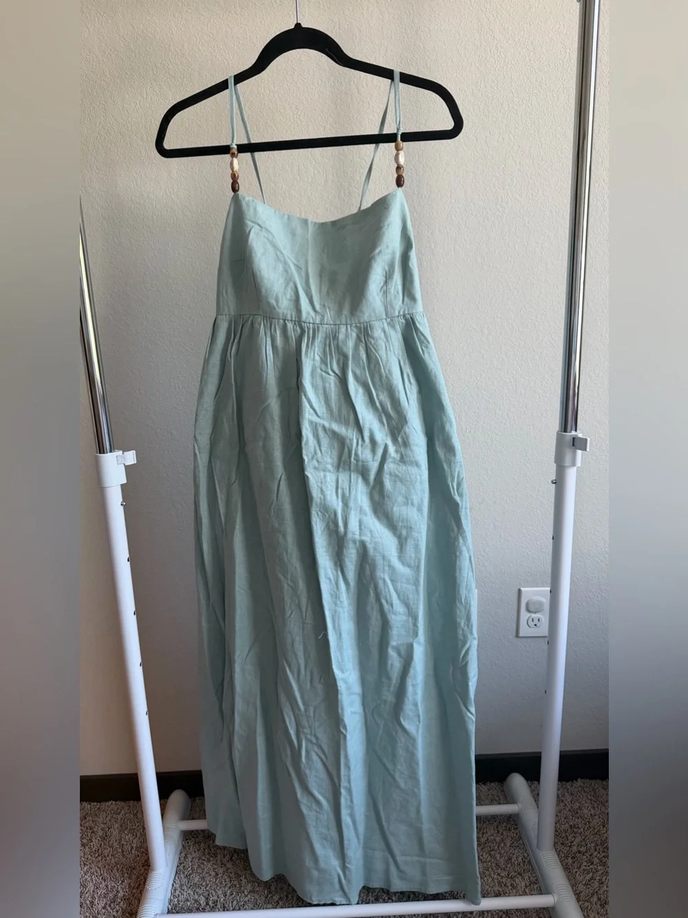 Abercrombie & Fitch Tie-Back Babydoll Maxi Dress (Large)